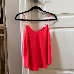 Pink flowy tank top